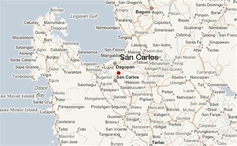 san carlos pangasinan map